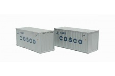 Bachmann Branchline 36-127 OO Scale 20ft Containers Cosco (pack of 2)