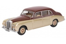 Oxford Diecast 76RRP5002 Rolls Royce Phantom V Burgundy/Silver Sand