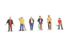 Bachmann Scenecraft 36-042 Construction Workers OO Gauge Figure Set