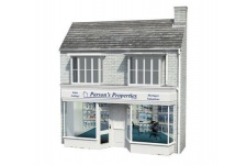 Bachmann Scenecraft 44-285 Low Relief Parsons Estate Agent Pre-Built OO Gauge