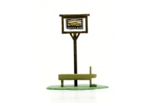 Dapol C077 Kitmaster Pub Sign & Horse Trough OO Gauge Plastic Kit