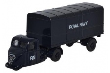 Oxford Diecast 76RAB010 Scammell Scarab Van Trailer Royal Navy