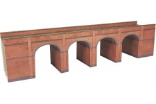 Metcalfe PN140 Red Brick Viaduct N Gauge Card Kit