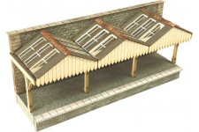 Metcalfe PN941 Wall Backed Platform Canopy N Gauge Card Kit
