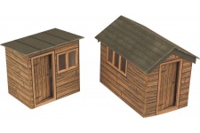 Metcalfe PO512 Garden Sheds OO Gauge Card Kit