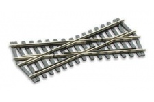 Peco SL-E193 Streamline Code 75 Short Crossing 24 Degree, Electrofrog