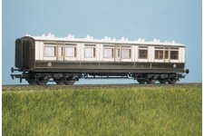 RATIO 730 LMS (EX LNWR) CORRIDOR ARC ROOF 3RD CORRIDOR COACH PLASTIC KIT