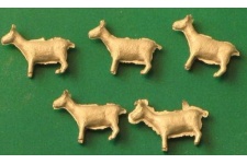 Springside A2 OO Scale Whitemetal Cats & Dogs (Pack of 4)