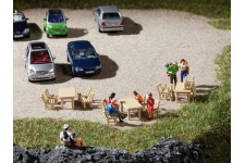 Auhagen 41607 Wooden Tables And Chairs