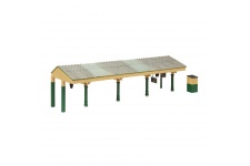 Bachmann 44-089G Bluebell Station Canopy and Hut Green and Cream