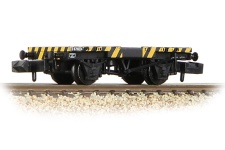 bachmann-graham-farish-377-343-br-ex-conflat-runner-wagon-yello-and-black-wasp-stripes