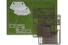 Busch 1052 OO / HO Scale Football Pitch