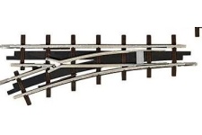 Busch 12341 H0f Narrow Gauge Left Turnout for Feldbahn Model Railways