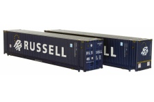 Dapol 2F-028-015 45ft Hi Cube Container Twin Set Russell 459644 6 and 459677 0