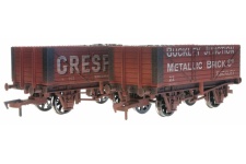Dapol 4F-071-163 7 Plank Wagon Twin Pack Buckley Junction / Gresford Weathered