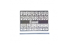 Eckon EA7 4mm Speed Restriction Sign Kit