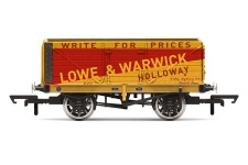 Hornby R60026 OO Gauge 7 Plank Wagon, Lowe & Warwick 
