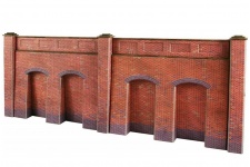 Metcalfe PO244 Retaining Wall In Red Brick