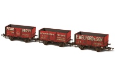 Oxford Rail OR76MW7029 7 Plank Wagon Set (Pack of 3)