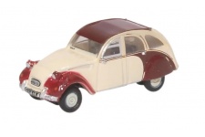 Oxford Diecast NCT005 Citroen 2CV in Plum/Custard