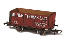 Oxford Rail OR76MW7027 7 Plank Wagon Milner Thomas and Co London No.1000