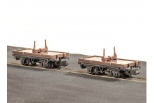 Peco KNR-39 N Gauge Bolster Wagon Plastic Kit (Pair)