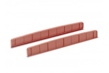 Peco NB-39 N Gauge Girder Bridge Sides, Plate Girder Type, Red Oxide