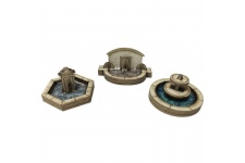 Metcalfe PN823 Stone Fountains N gauge Card Kit