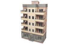 Metcalfe PO360 Low Relief Tower Block OO Scale Card Kit