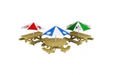 Metcalfe PO510 Picnic Tables OO Gauge Card Kit