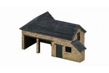 hornby-skaledale-r9850-the-country-farm-tractor-plough-shed-front-side