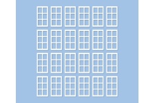 Ratio 139 Signal Box Window Mouldings OO Gauge Plastic Kit
