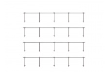 Ratio 143 Hand Rail Stanchions