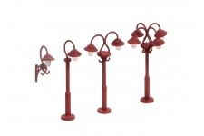 Ratio 453 Swan Necked Lamps OO Gauge Plastic Kit