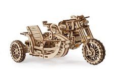 Ugears UG70137 Model Scrambler UGR-10 Motorbike With Sidecar Front Right