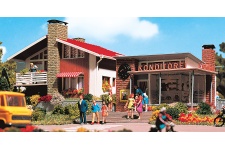 Vollmer 43724 House And Bakery OO/HO Scale Plastic Kit Example Layout