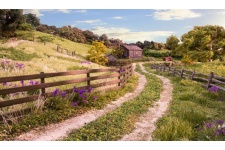 Woodland Scenics A2991 N Gauge Log Fence Example Layout 1
