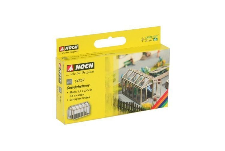 Noch 14357 Greenhouse Laser Cut Minis Kit Package