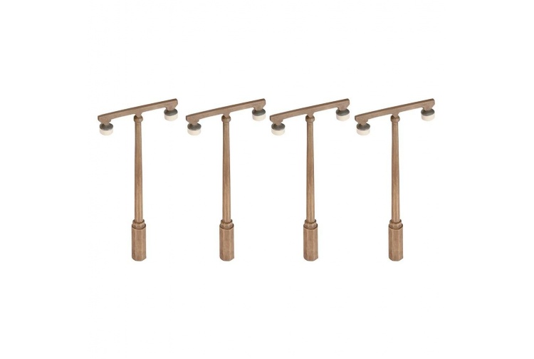 GRAHAM FARISH 42-542 SCENECRAFT CONCRETE PLATFORM LAMPS (X4)