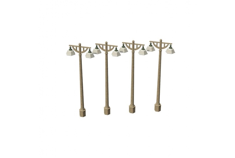 BACHMANN 44-594 SCENECRAFT SOUTHERN PLATFORM LAMPS (X4)