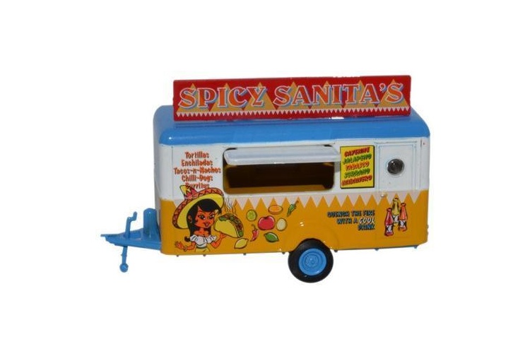 Oxford Diecast 87TR013 Mobile Trailer - Spicy Sanita's