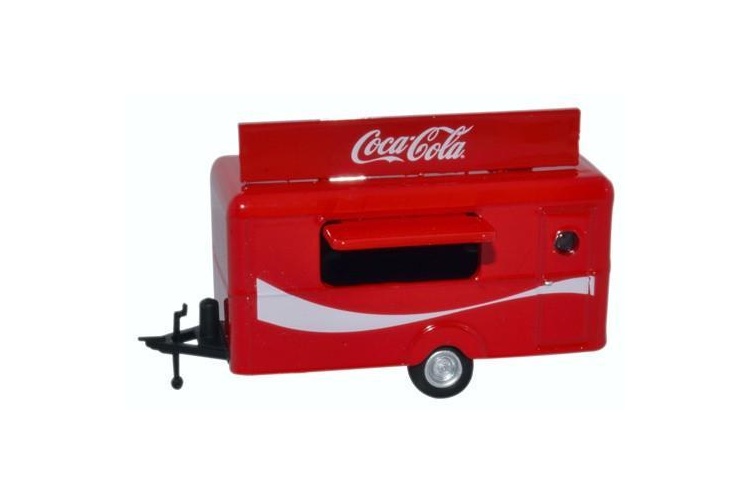 Oxford Diecast 76TR015CC Mobile Trailer Coca Cola 1:76 Scale Diecast Model