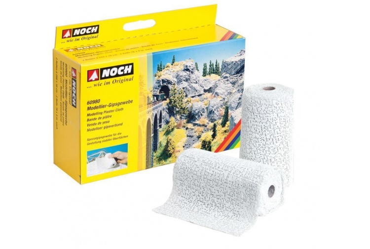 Noch N60980 Modelling Plaster Cloth 200 x 100 cm (Pack of 2)