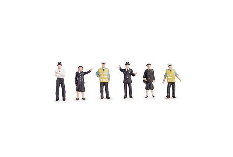 Bachmann Scenecraft 36-041 Police and Security Staff Figures Set