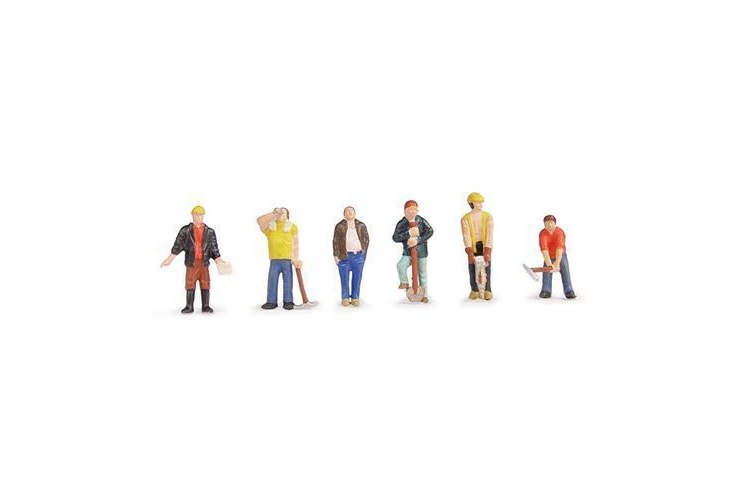 Bachmann Scenecraft 36-042 Construction Workers OO Gauge Figure Set