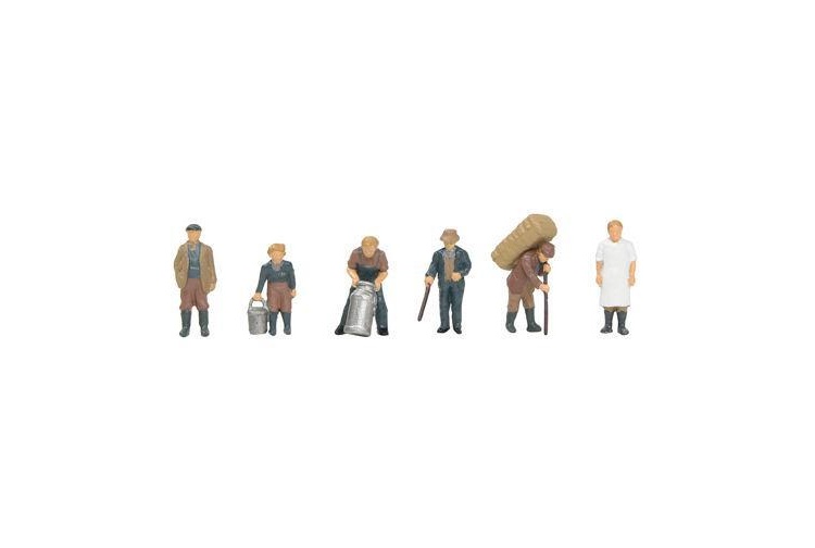Bachmann Scenecraft 36-414 Livestock Farmers 1940/50s Figure Set (pack of 6)