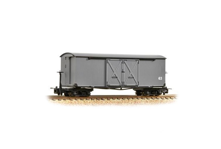 Bachmann Narrow Gauge 393-026 Covered Goods Wagon Nocton Light Grey
