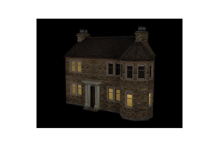 Bachmann Scenecraft 44-0084 Hampton Lodge With Lights