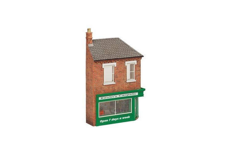 Bachmann 44-278 Scenecraft Low Relief Kevin's Carpets Corner Shop