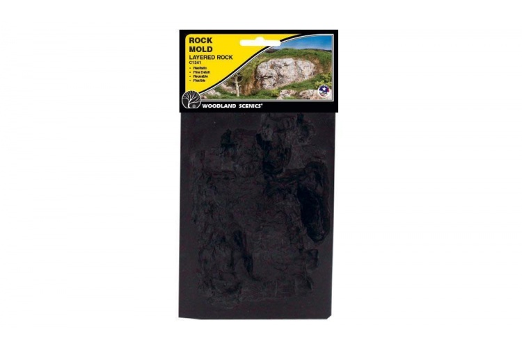 Woodland Scenics C1241 Rock Mold - Layered Rock pkg